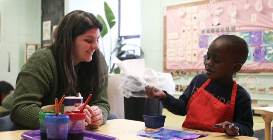 Learning together in the Village of Promise early childhood classroom